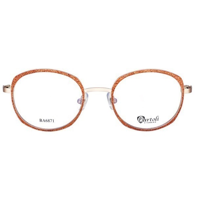Women&#039;s Square Metal Glasses Frame Bartoli BA6871