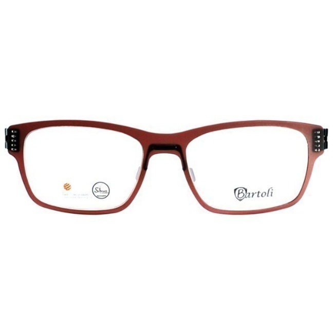 Ultra-lightweight square horn-rimmed glasses Bartoli BA6401