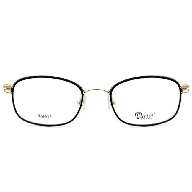 Square metal glasses frame Bartoli BA6875 for men and women