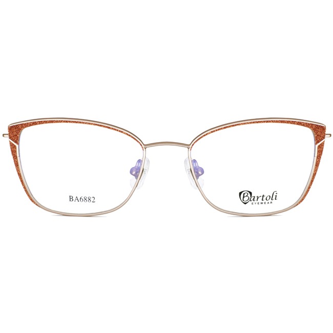 Square metal glasses frame for women BA6882