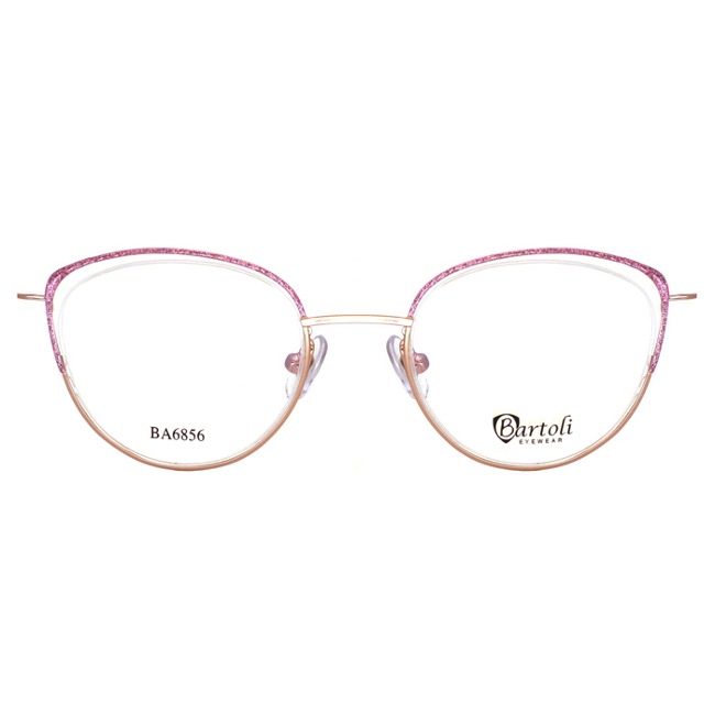 Women&#039;s Fox-type Glitter (Glitter) Decoration Semi-Mutte Glasses Bartoli BA6856