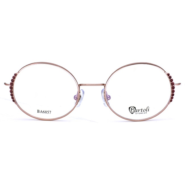Women&#039;s Round Glitter (Glitter) Decoration Bartoli Fashion Glasses BA6857