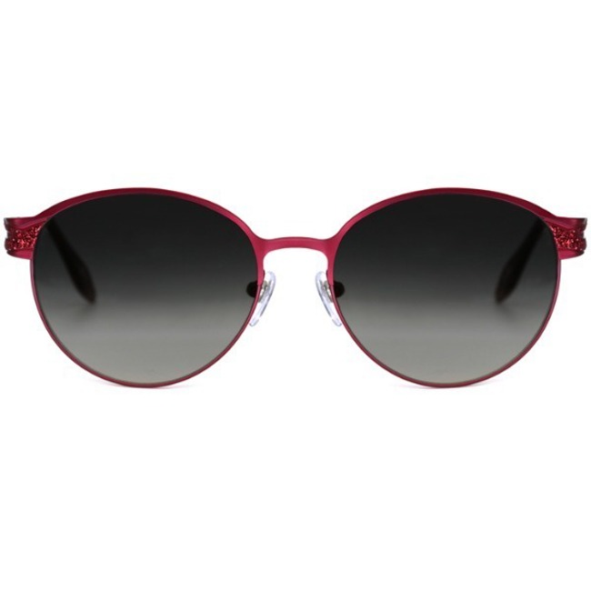 Women&#039;s Round Glitter Glitter Decoration Metal Sunglasses Bartoli BA5635
