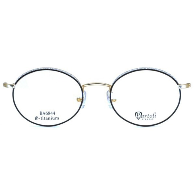 Oval titanium glittering glasses for women Bartholi BA6844