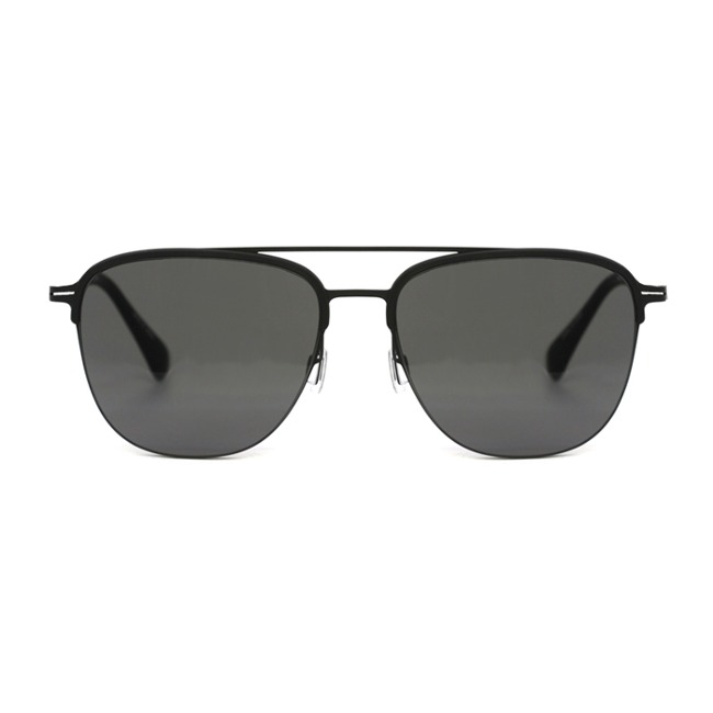 Square for men and women, ultra-lightweight two-bridge, soltex, half-mute sunglasses, Bartoli BA5669
